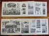 Ship Designs & Construction History Sailors c. 1871 engraved lot x 10 prints