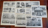 Ship Designs & Construction History Sailors c. 1871 engraved lot x 10 prints