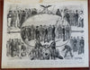 Ship Designs & Construction History Sailors c. 1871 engraved lot x 10 prints