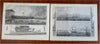 Ship Designs & Construction History Sailors c. 1871 engraved lot x 10 prints