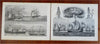 Ship Designs & Construction History Sailors c. 1871 engraved lot x 10 prints