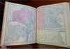Mitchell's School Atlas 1871 Texas state alone complete w/ hand colored maps