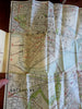 Boston City Plan 1895 Christian Endeavor Convention promo pocket folding map