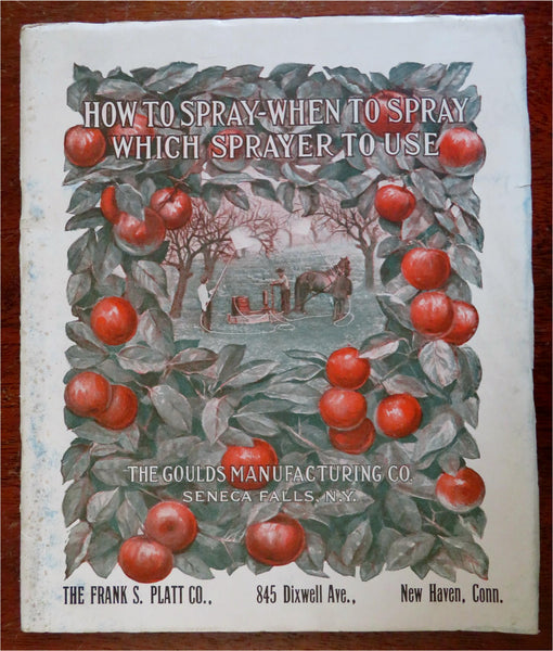 Agricultural Insecticide Fruit Farming sprays 1911 Goulds Platt trade catalogue