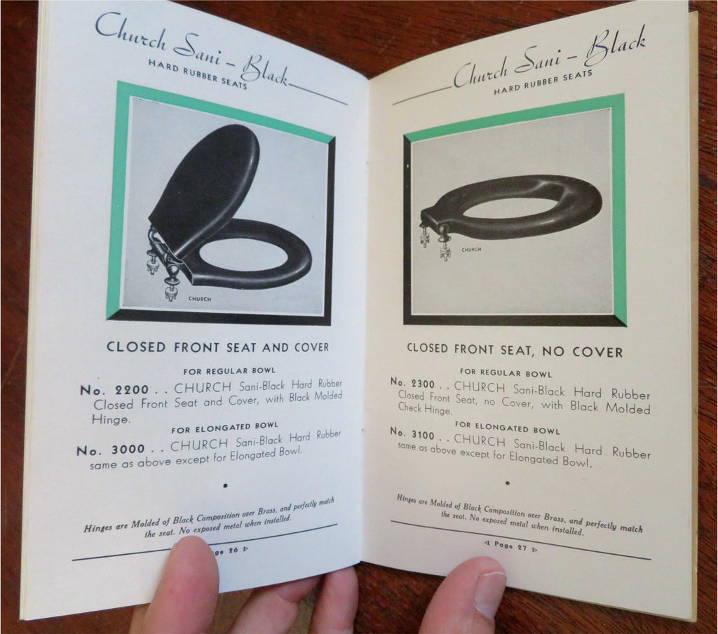 Church Seats Toilet Seat Manufacturing 1948 illustrated supply trade catalog