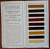 Bruin Varnish Stain c. 1900 Baer Brothers advertising leaflet 9 color samples