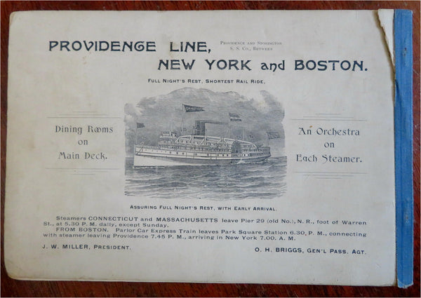 NY Long Island Sound North & East Rivers Ferry Boats c. 1890's souvenir album