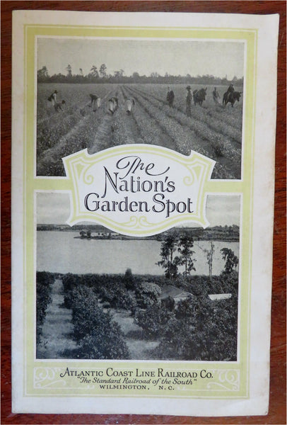 Nation's Garden Spot Virginia Carolinas 1928 illustrated RR souvenir view book