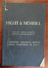 Hight & Merrill Furniture Supply Catalog Drapery Lace Brass Goods c. 1900 trade