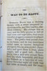 American Sunday School Union Sammelband The Bible How to Be Happy c. 1840's book