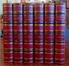 Collected Works lovely red leather 6 vol. set 1880 Ainsworth illustrated