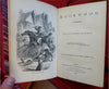 Collected Works lovely red leather 6 vol. set 1880 Ainsworth illustrated