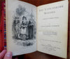Collected Works lovely red leather 6 vol. set 1880 Ainsworth illustrated
