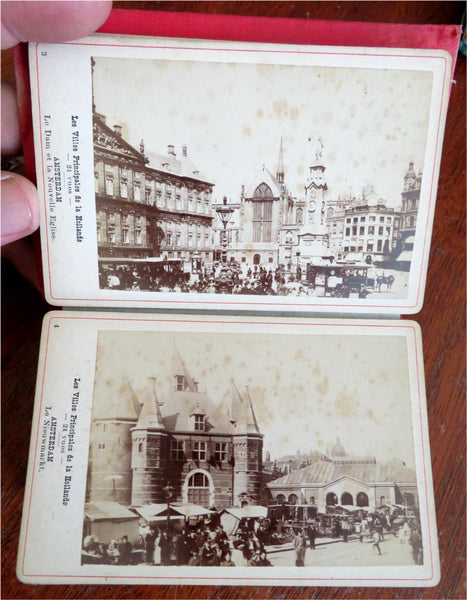 Netherlands Holland Amsterdam Rotterdam c.1870's souvenir key city album 24