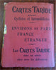 Paris City Plan 1923 Cartes Taride detailed tourist pocket street guide book