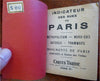 Paris City Plan 1923 Cartes Taride detailed tourist pocket street guide book