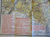 Paris City Plan 1923 Cartes Taride detailed tourist pocket street guide book