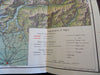 Switzerland Tourist Map Railway Guide 1932 Swiss Railways large color fldg. map