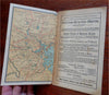 United States Hotel Boston Tourist's Map 1889 vintage advert folding pocket map