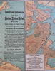 United States Hotel Boston Tourist's Map 1889 vintage advert folding pocket map