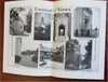 Air Travel Vintage Ads 1930's Lot x 2 pamphlets w/ cartoon pictorial map & book