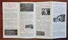 Air Travel Vintage Ads 1930's Lot x 2 pamphlets w/ cartoon pictorial map & book