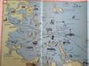 Boston Bay & Cape Cod Massachusetts c. 1940 cartoon pictorial map shipwrecks