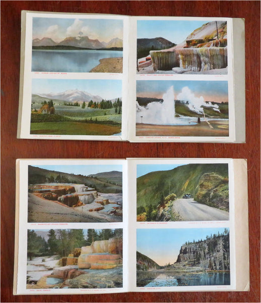 Yellowstone National Park gems c. 1920's Lot x 2 Souvenir tourist View Books