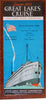 Great Lakes Cruises 1935 Season Illustrated Vintage Travel Brochure USA map