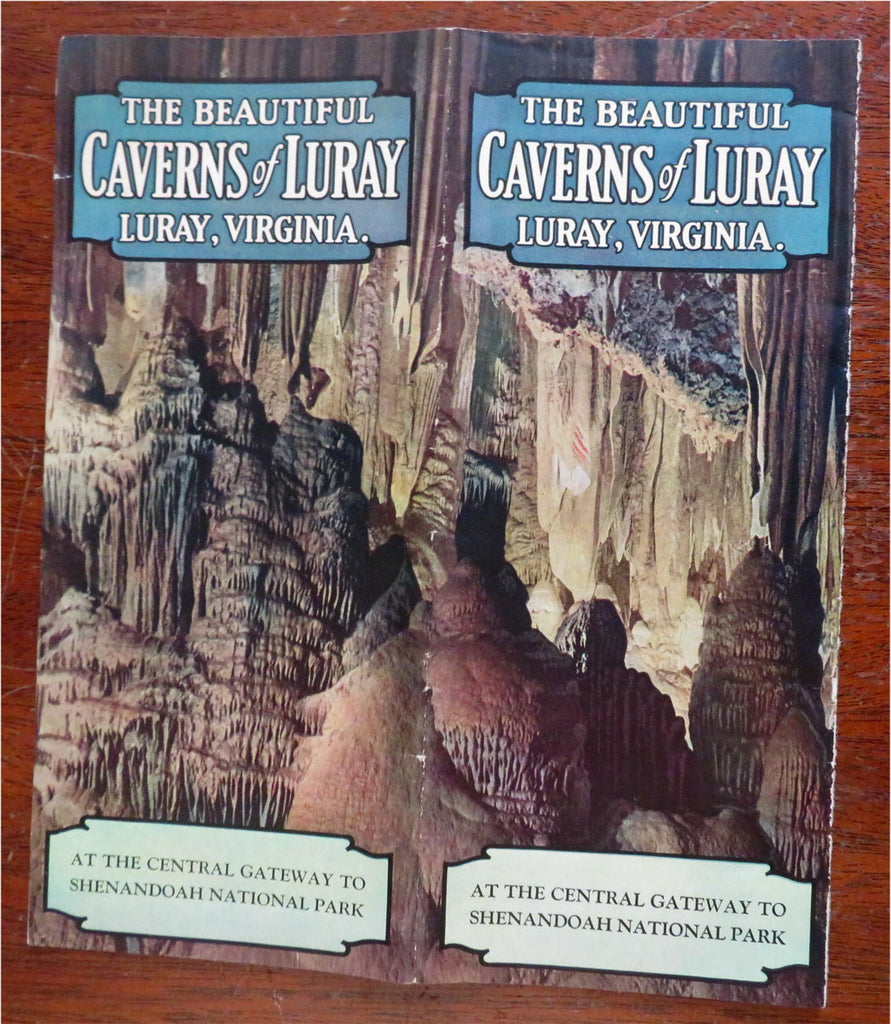 Luray Caverns Shenandoah National Park Virginia 1929 promotional travel brochure