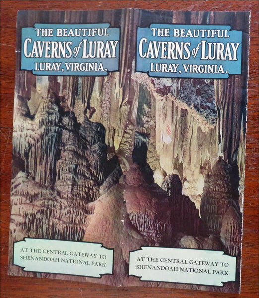 Luray Caverns Shenandoah National Park Virginia 1929 promotional travel brochure