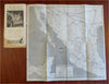 Mexico by Motor c. 1940's AAA illustrated tourist guidebook w/ folding map