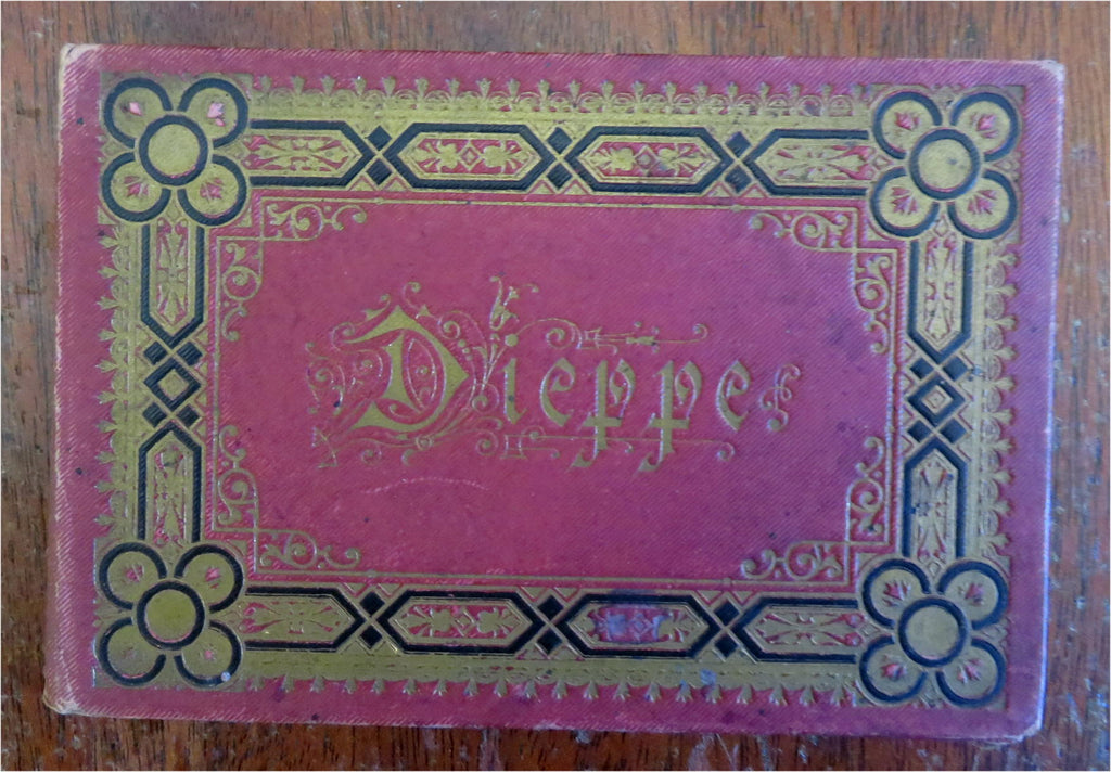 Dieppe France c 1880's pictorial tourist souvenir album street scenes city views