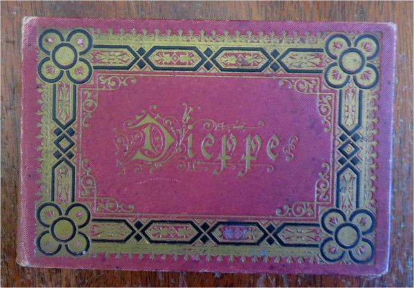 Dieppe France c 1880's pictorial tourist souvenir album street scenes city views