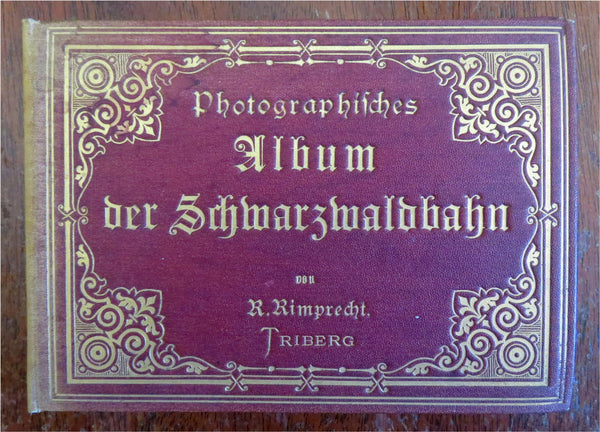 Black Forest Railroad Schwarzwaldbahn Germany c. 1890's souvenir view album