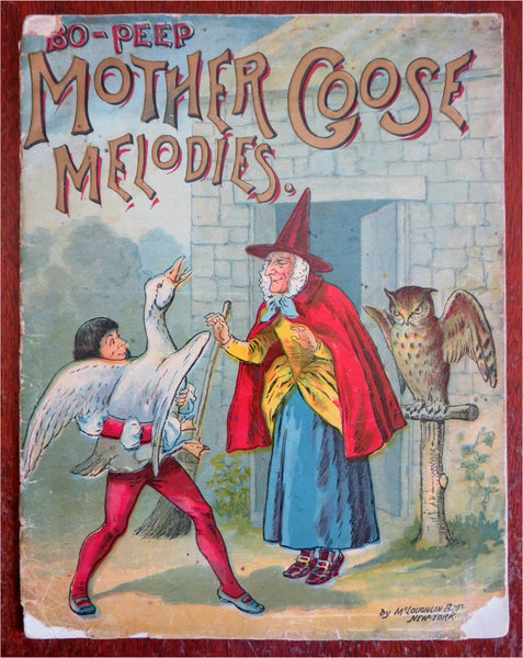 Mother Goose's Melodies Little Bo Peep 1880's illustrated nursery rhymes book