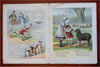 Mother Goose's Melodies Little Bo Peep 1880's illustrated nursery rhymes book