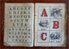 Little ABC Linen Book Children's Reading Primer c. 1890's pictorial fabric book