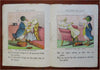Life & Death of Rich Mrs. Duck greed c.1880's Sheldon juvenile color litho book