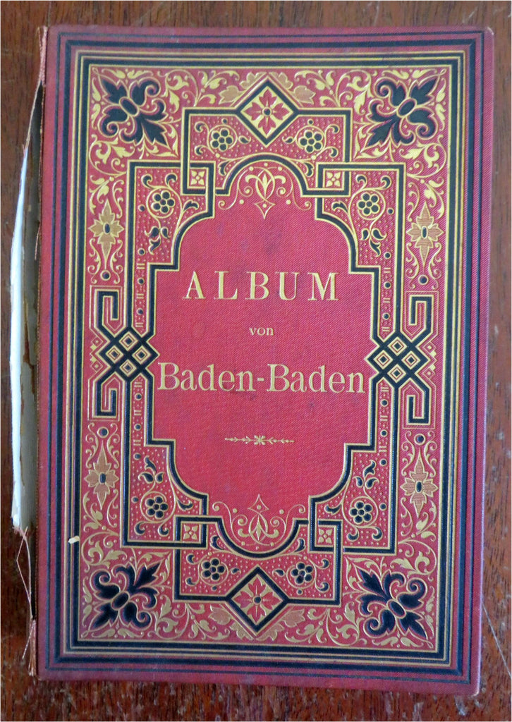 Baden-Baden Germany c. 1880's souvenir 12 view album city views street scenes