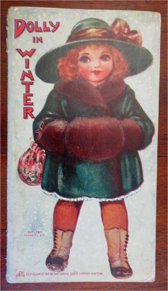 Dolly in Winter Children's Promotional 1912 Gabriel illustrated juvenile book