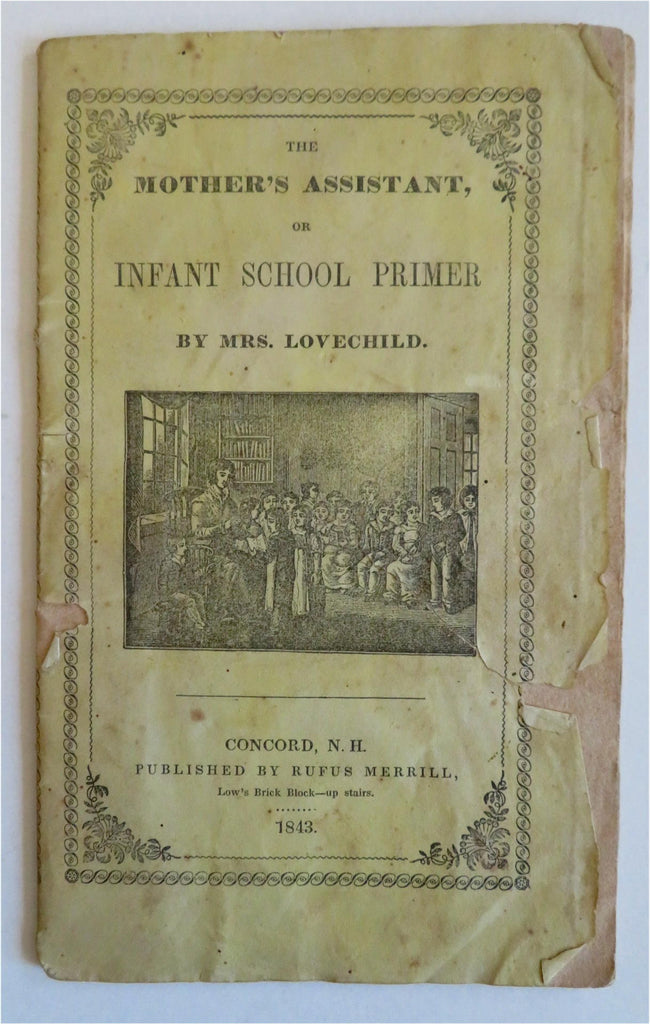 Australia 1843 ABC chap book Mother's Assistant Lovechild School Primer Alphabet