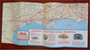 Eastern Air Lines Flight Maps Avis Car Rental 1957 promotional brochure