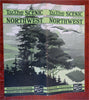 To the Scenic Northwest 1920's Minneapolis to Washington tourist brochure w/map