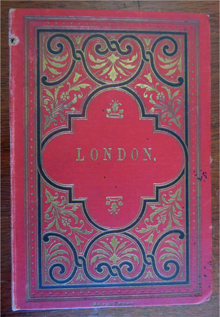 London Tourist Souvenir Album c. 1890's photo Street Scenes City Views book