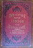 London city map 1870's Wonderful visitor tourist hand color linen backed lg. map