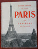 Paris City Plan Travel Brochure Folding Pocket Map c. 1950's city & metro map