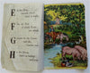 Lot x 2 Juvenile Linen Books Alphabet Nursery Rhymes c. 1890's illustrated books