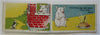 5 Little Pigs Children's Nursery Rhyme 1909 color linen fabric juvenile book
