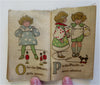 Dollie's ABC Children's Alphabet & Reading Primer c.1900 color linen fabric book